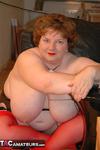 Chris 44G. Red Waspie & Stockings 3 Free Pic 20