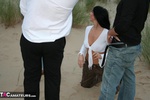 Foxie Lady. Gang Bang on the Beach Free Pic 1