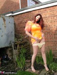 Angel Eyes. Orange Velvet Dress Free Pic 19