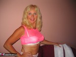 Ruth. Shiny Pink Trousers Free Pic 1