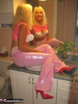 Ruth. Shiny Pink Trousers Free Pic 2