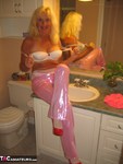 Ruth. Shiny Pink Trousers Free Pic 5