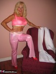 Ruth. Shiny Pink Trousers Free Pic 6