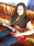 Denise Davies. Electric Guitar Striptease Free Pic 1