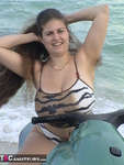 Denise Davies. Getting my tits out on the beach Free Pic 15