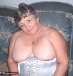 Grandma Libby. Busty in a basque Free Pic 5