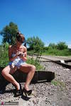 SexySultry. On the railway Free Pic 17