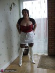 Kinky Carol. White Thigh Boots & Mini Free Pic 6