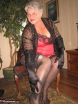 Girdle Goddess. Hot In Red & Black Free Pic 2
