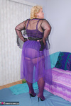 Fanny. Purple Nylon Gown Free Pic 2