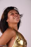 Asian Deepthroat. Melissa's Gold Outfit Free Pic 5