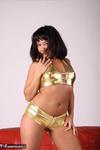 Asian Deepthroat. Melissa's Gold Outfit Free Pic 10