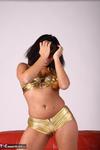 Asian Deepthroat. Melissa's Gold Outfit Free Pic 12