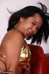 Asian Deepthroat. Melissa's Gold Outfit Free Pic 17
