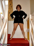Curvy Claire. On The Stairs Free Pic 1