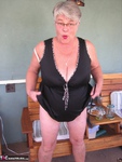 Girdle Goddess. On The Patio Free Pic 15