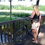 Nude Chrissy. Naked Bicycle Trip Free Pic 15