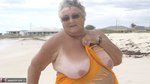 Grandma Libby. Flashing On The Beach Free Pic 14