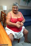 Grandma Libby. Sexy Red Lingerie Free Pic 5