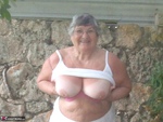 Grandma Libby. Relaxing In The Garden Free Pic 6