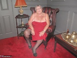 Grandma Libby. Red Dress Free Pic 3