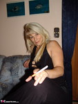 Sweet Susi. Smoking in my black dress and nude Free Pic 2
