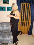 Sweet Susi. Smoking in my black dress and nude Free Pic 3