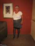 Girdle Goddess. Leather Skirt Free Pic 3