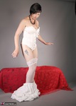 Zanderlee. White Outfit Striptease Free Pic 6