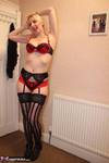 Tracey Lain. Red & Black Stockings Free Pic 1