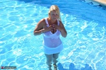 Sweet Susi. Wet T-Shirt At The Pool Free Pic 1