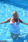 Sweet Susi. Wet T-Shirt At The Pool Free Pic 2