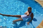 Sweet Susi. Wet T-Shirt At The Pool Free Pic 11