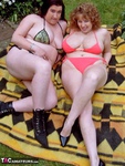 Curvy Claire. Sunbathing With Kinky Kelly Free Pic 2