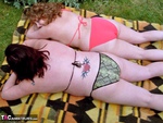 Curvy Claire. Sunbathing With Kinky Kelly Free Pic 6