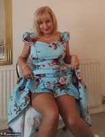 LornaBlu. Whats beneath my blue dress Free Pic 3