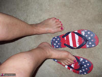 Busty Bliss. Flags & Feet Free Pic 3