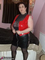 Kinky Carol. Red PVC & Black Leather Mini Pt1 Free Pic 1