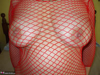 Busty Bliss. Blisful Red Fishnet Frenzy Pt1 Free Pic 17
