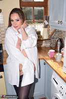 Phillipas Ladies. Curvy Sophia stripping in the kitchen Free Pic 5