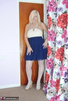 PlatinumBlonde. White & Blue Dress Free Pic 1