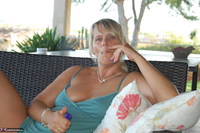 Sweet Susi. Smoking On The Terrace Free Pic 2