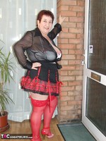 Kinky Carol. Mini Kilt & Red Stockings Free Pic 3