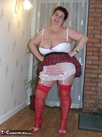 Kinky Carol. Mini Kilt & Red Stockings Free Pic 10