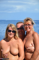 Sweet Susi. Hot Threesome On The Beach Free Pic 1