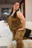 Kimberly Scott. Leopard Print Safari Jump Suit Pt1 Free Pic 11