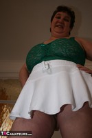 Kinky Carol. White Mini Skirt & PVC Thigh Boots Pt1 Free Pic 18