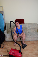 Tattoo Girl. Vacuum cleaner fun Free Pic 1