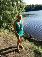 Sweet Susi. On The Bench By The Lake Free Pic 2
