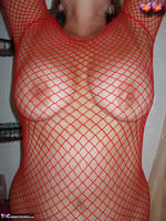 Busty Bliss. Busty Bliss Gets Red Net Body Stocking Soapy & Sudzy Free Pic 3